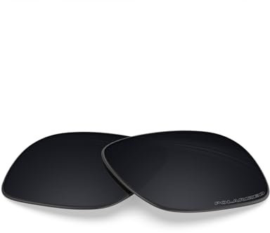BlazerBuck Lentes de Repuesto polarizadas antisal para Oakley Holbrook OO9102, Negro Polarizado, Talla única