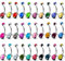 Outee 30 Pcs Belly Button Bars En Acier Inoxydable Belly Ball Bars Belly Bouton Piercing Corps Bijoux