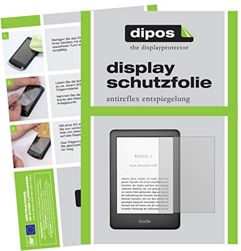 dipos 2x Displayschutzfolie matt für Amazon Kindle E-Reader 10. Gen (2019)