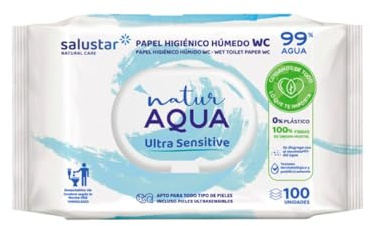 Natur Aqua WC abwischen 100 Einheiten