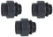 well2wellness® PVC 3/3 Verschraubung mit O-Ring - Klebeanschluss x Außengewinde - 50 x 11/2 (200147) - 3 Stück