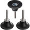 Saipor 3 Pcs 2 Inch Roll Lock Disc Pad Holder with 1/4-inch Shank Sanding Discs Holder Rotary Tool Kit Quick Change Adapter for Die Grinder Accessories for Polishing, Sanding, Surface Preparation