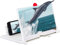 New Phone Screen Magnifier,3D HD Phone Magnifying Screen Projector for Movies, Videos, Gaming, Compatible with All Smartphones (White,12 inches)