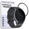 REY Protector de Pantalla Curvo para AMAZFIT GTR 3 PRO, Negro, 3D / 4D / 5D, Anti Roturas