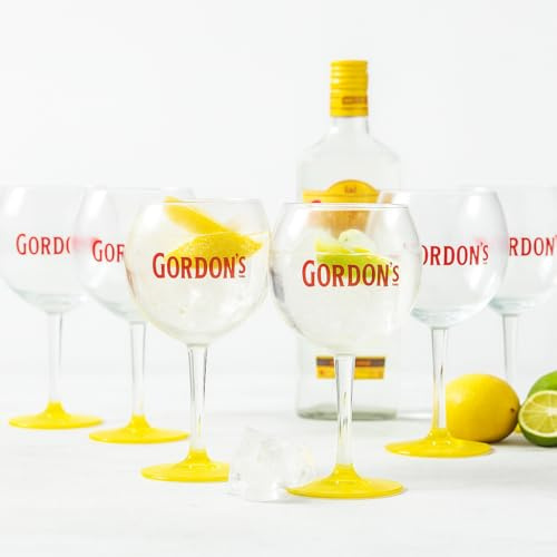Mixcompany Gordons Gin Glas 6er Set Ballonglas Cocktailglas Gläser Set 300ml Fassung