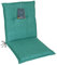 LILENO HOME Coussins pour chaise de jardin à dossier bas, vert turquoise, confortables comme coussins d'assise pour meubles de jardin, coussins de chaise pour chaises de jardin et chaises pliantes