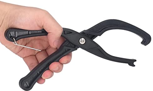 Atyhao Fahrrad Felgenschutz Werkzeug, Fahrrad Reifenzange, Mountainbike Reifenabzieher Klemme, Arbeitssparendes Felgenschutz Werkzeug für Schwer zu Installierendes Fahrrad, Praktische(Schwarz)