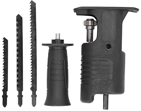 Kit di Attacco per Alternativa Adattatore per Alternativa per Trapano Avvitatore a Batteria con Lame per Seghetti Alternativi per il Taglio del Legno in Metallo