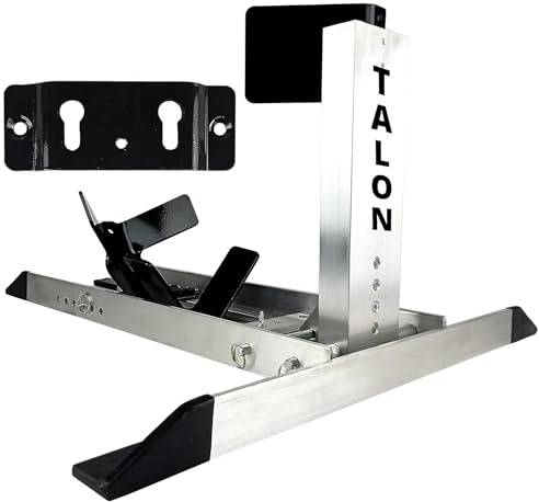 Talon Motorcycle Wheel Chock with Trailer & Garage Mount Kit