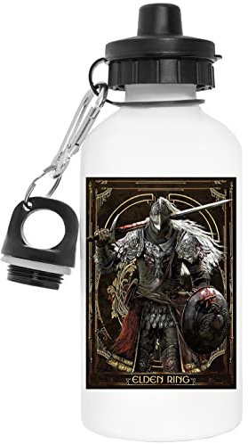 Elden Ring Bloody Wolf Reutilizable Blanco Aluminio Botella de Agua Reusable White Aluminium Water Bottle
