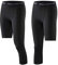 WISREMT Herren Kompressionshose 3/4 Einbein Strumpfhose Athletische Base Layer Leggings zum Laufen Yoga Basketball, 2er Pack