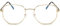 TECH-LINE-DIRECT FASHION ACCESSORIES Metal Anti Blue Light Eyewear Oval Glasses PC Oversized Flat Glasses For Womens/Mens Blue Light Blocking Light Weight Clear Lens Glasses (Gold)