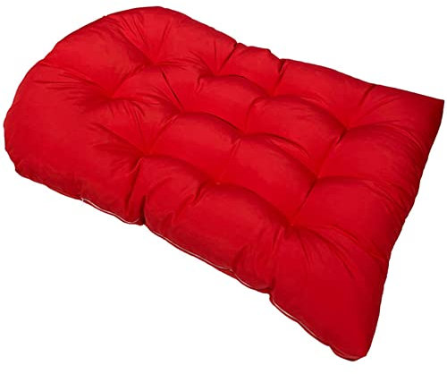 ZTGL Sitzkissen für Hängesessel, Hängestuhl Kissen Wasserdicht, Hängendes Ei Stuhlkissen Dicker, Schaukel Hängekorb Sitzkissen, Hängesessel Kissen, Auflage Outdoor/Indoor für Häng,Rot