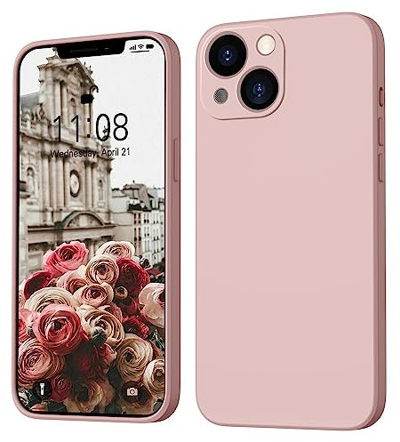 WXX for iPhone 14 Case Silicone Ultra Slim Camera Protection for iPhone 14 Phone Case Cute Girls Women Soft Gel Cover Rubber Anti-Scratch Compatible for iPhone 14 6.1-inch Pink