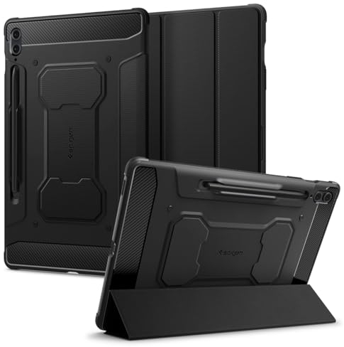 Spigen Funda Rugged Armor Pro Compatible con Samsung Galaxy Tab S9 FE+ (2023) - Negro