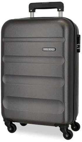 Roll Road Flex Maleta de Cabina Gris 35x55x20 cms Equipaje Mano Air Europa Rígida ABS Cierre de combinación Lateral 33L 2,78 kgs 4 Ruedas Dobles