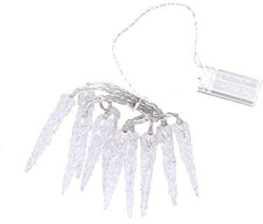 OSALADI Eiszapfen Dekorative Lichterketten Halloween-eiszapfen-led-leuchten Lichterketten Innen Led Lichterkette Halloween-dekorationszubehör Innenlichterketten Plastik Weiß Glas Leuchter