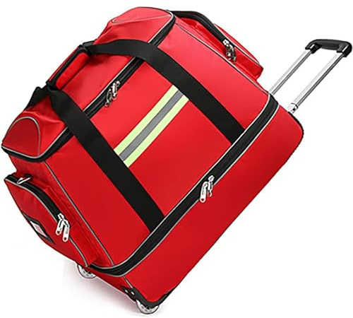 Notfall-Erste-Hilfe-Tasche, tragbare Erste-Hilfe-Tasche, Rucksack mit hoher Kapazität, wasserdichter Rollwagen, medizinische Tasche