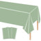 MORAINJAY 3Pcs Sage Green Table Cloths,137 * 274cm Sage Green Table Covers, Rectangle Tablecloth,Birthday Party Tablecloth,for Wedding,Baby Shower,Anniversary,Birthday Table Decoration Supplies