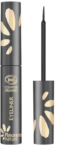 Eyeline Noir Bio, Fleurance Nature, Maquillage Bio, 3ml, Maquillage naturel, certifié Bio Cosmos Ecocert, 87038