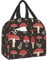 Hulnulnu Cute Mushroom Insulated Lunch Bag Reusable Lunch Box Portable Cooler Lunch Boxes Waterproof Lunch Tote for Picnic Office Work