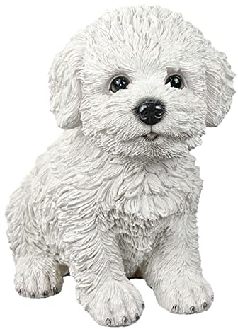 Kreative Hundefigur Statue Sammlung für Desktop Büro Wohnzimmer Weiß