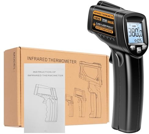 KMGUZRRWD TH103 Thermomètre Infrarouge numérique Température Industrielle Écran rétroéclairé Compteur de température Outils sans Contact