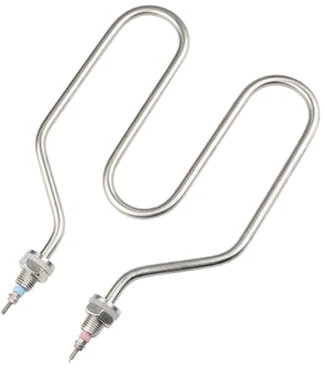 LIUCH 1500W 220V 2U Electric Heat Element - 8mm Stainless Steel 304 Radiator Heater Heating Tube