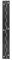 1 bisagra larga de acero inoxidable para piano (negro)