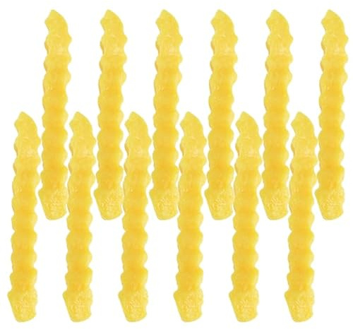 ORFOFE 12 Stück Lebensnahe Simulation Pommes Frites Modelle Künstliche Kartoffelchips Deko Realistische Food Display Props für Party Restaurant Fotorequisiten