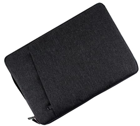 Sleek Laptop Display Cover for Portable Monitors Black 15.6 Inches Protective Sleeve with Extra Pockets- 17.3 inches Black