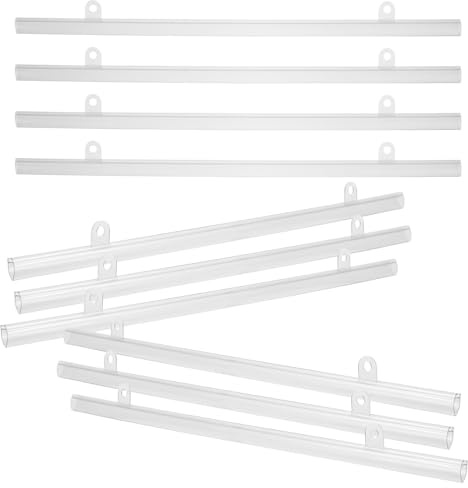 TIKODIDA 10 pièces Baguette de Suspension PVC pour Affiches Lot de Barre Stable et Étanche pour Accroche Tableau Cintre Affiche et Tringle Poster pour Publicité et Présentation
