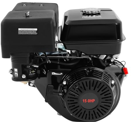 Taozhiyy Benzinmotor 15 PS 420cc 4 Takt Einzylinder Standmotor 8800W 3600 U/min Niedriger Verbrauch für Wasserpumpe Go Kart Rasenmäher Holzspalter