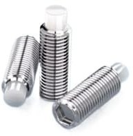 AYYSSM 10 Stück 304 Edelstahl Sechskant Innensechskant Kunststoff Nylon Konvexspitze Madenschraube(10mm,M3 (10Pcs))