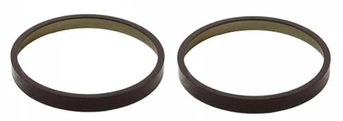 2 × ABS-Ring hinten für Mercedes W204 W211 W212 R230, kompatibel mit OEM A2303570182, Schwarz, 2 Stück