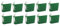 Q-Connect Lever Arch File Paperbacked A4 Green (Pack of 10)