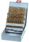 Juego de brocas rectificadas decimales, 6-10 mm, HSS TIN P010/41 Fervi recubiertas al tin