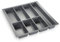 Orga-Box® IV UNIVERSAL Besteckeinsatz Besteckkasten silbergrau für 50er Schublade (473,5 x 426 mm)