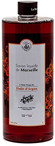 La Maison du Savon de Marseille French Liquid Soap Hand Wash Argan Oil 1 Litre
