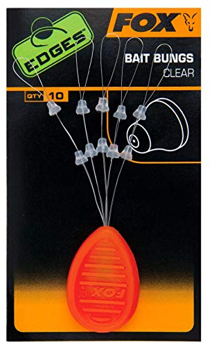 Fox Edges Bait Bungs Clear Qty 10 (cac687)
