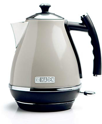 Haden Cotswold Putty Kettle - Premium 1.7L Stainless Steel Electric Kettle with Rapid Boil, Cordless Base, Boil-Dry Protection, and Removable Filter - Best Durable Kitchen Appliance