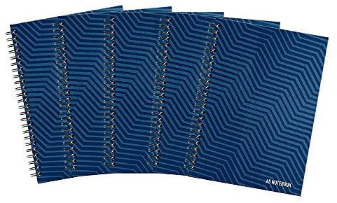 Summit A5 Notebook, Hardback Wirebound, Ruled, 160 pages, Blue (Pack of 5)