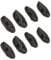 BlazerBuck Replacement Nose Piece Pads for Oakley Flak Jacket XLJ Sunglasses - Black + Black