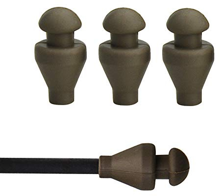 SHARROW 24 Stück Sicherheit Gummi Pfeilspitzen Broadheads 6mm Ersatzpfeilspitze Projektilspitzen für Bogensport Bogenschießen Spiel Sport Training (Armee grün)