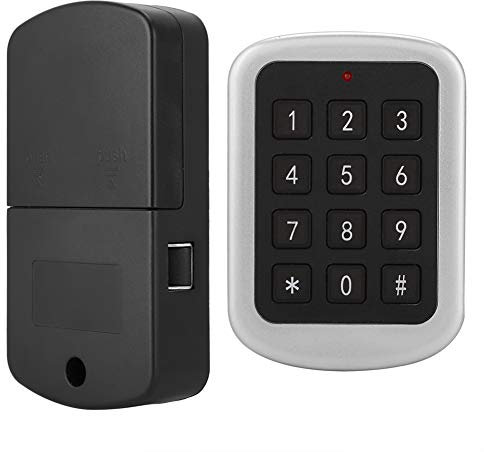 Cerradura de Código de Contraseña de Seguridad Inteligente Digital,Bloqueo Inteligente de Gabinete Electrónico sin Llave Kit de Cerradura para Cajones, Armarios, Taquillas