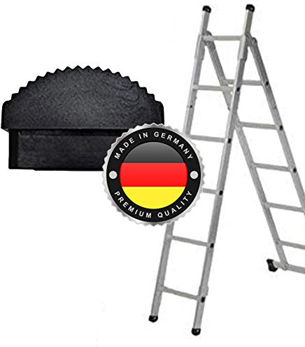BKM Leiterfuß 58x20 mm – 1 Stk Gummikappe rutschfest für Aluminiumleiter | Ersatz-Traversenfußkappe Antirutsch | robustes Leiterzubehör Made in Germany zum Aufstecken