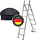 BKM Pied d'échelle, 58 x 20 mm, 1 embout en caoutchouc antidérapant, pour échelle en aluminium, embout de rechange antidérapant, accessoire d'échelle robuste, fabriqué en Allemagne, à clipser