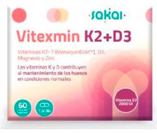 Vitexmin K2+D3 60 capsules végétales (Loto)