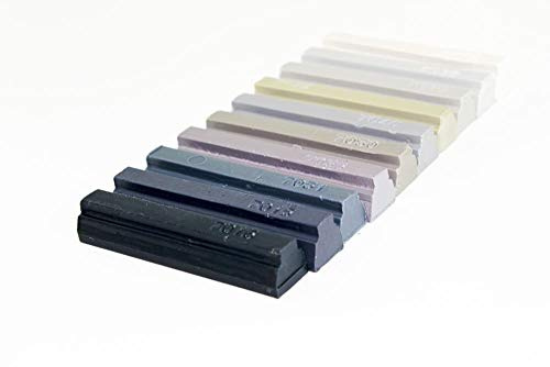 Konig Soft Wax Furniture Repair Filler Sticks Set (171 - Mixed RAL Greys)