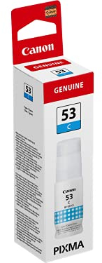 Canon GI-53 C Bouteille d'encre, pour imprimante jet d'encre PIXMA MEGATANK, cyan